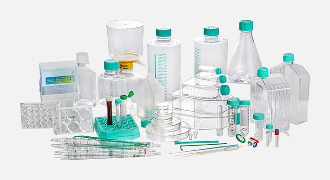 Scientific petri dishes and precisely manufactured consumables.